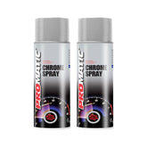 2X Promatic Chrome Spray Paint 400ml Spray Paint